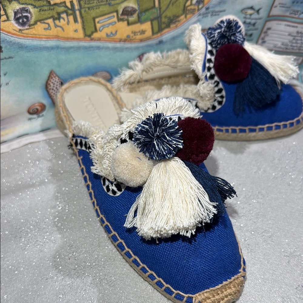 TONIVIS NWT Women's Blue Espadrille Shoes